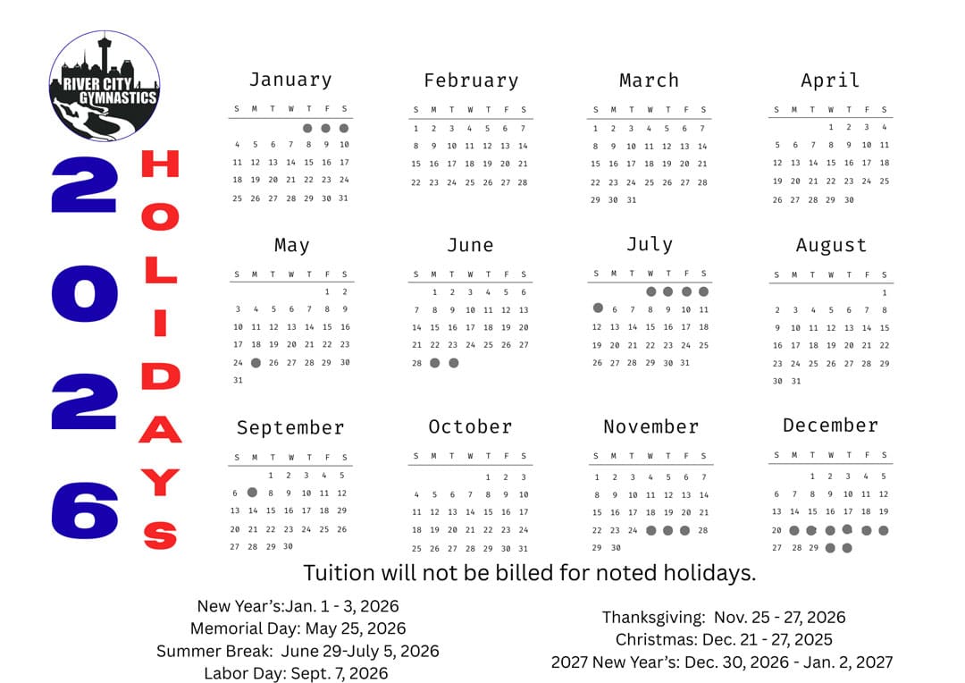 2026 RCG Calendar